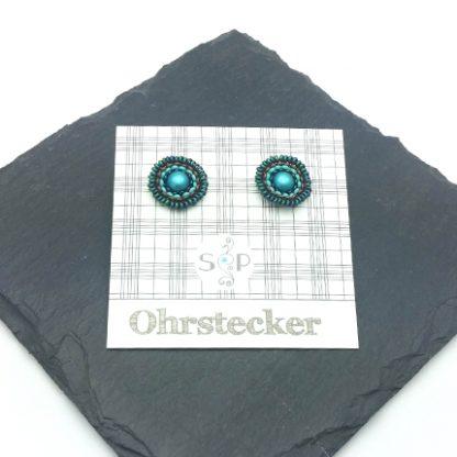 Mandala Ohrstecker turquoise